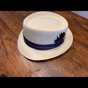 Capas Shantung Straw Boater Hat